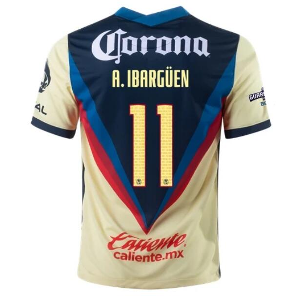 Club America Home Kit Soccer Jersey ANDRÉS IBARGÜEN #11 2020/21